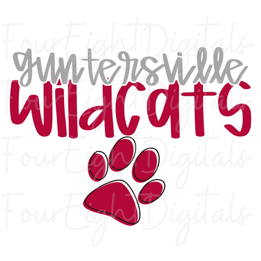 GUNTERSVILLE WILDCATS WITH PAW